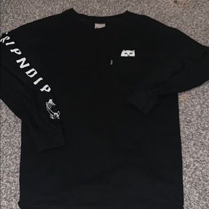 RIP N DIP black long sleeve